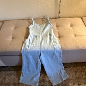 90 Degree By Reflex Blue Jumpsuit Casual Comfort
